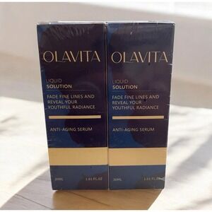 2 X OLAVITA Liquid Solution Anti Aging Serum 30 ml New Sealed! Pack